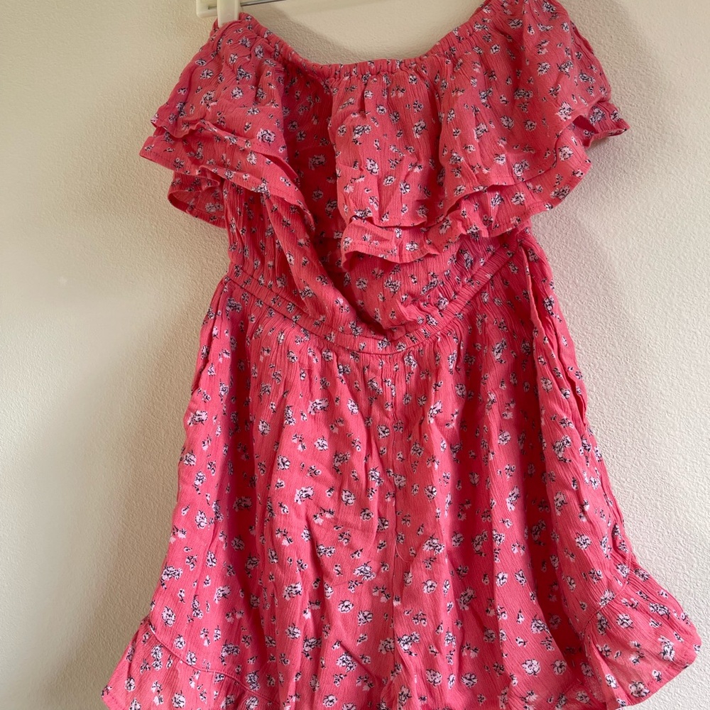 Abercrombie & Fitch Ruffled Tiered Romper